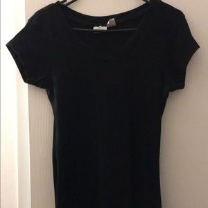 Knee length black dress